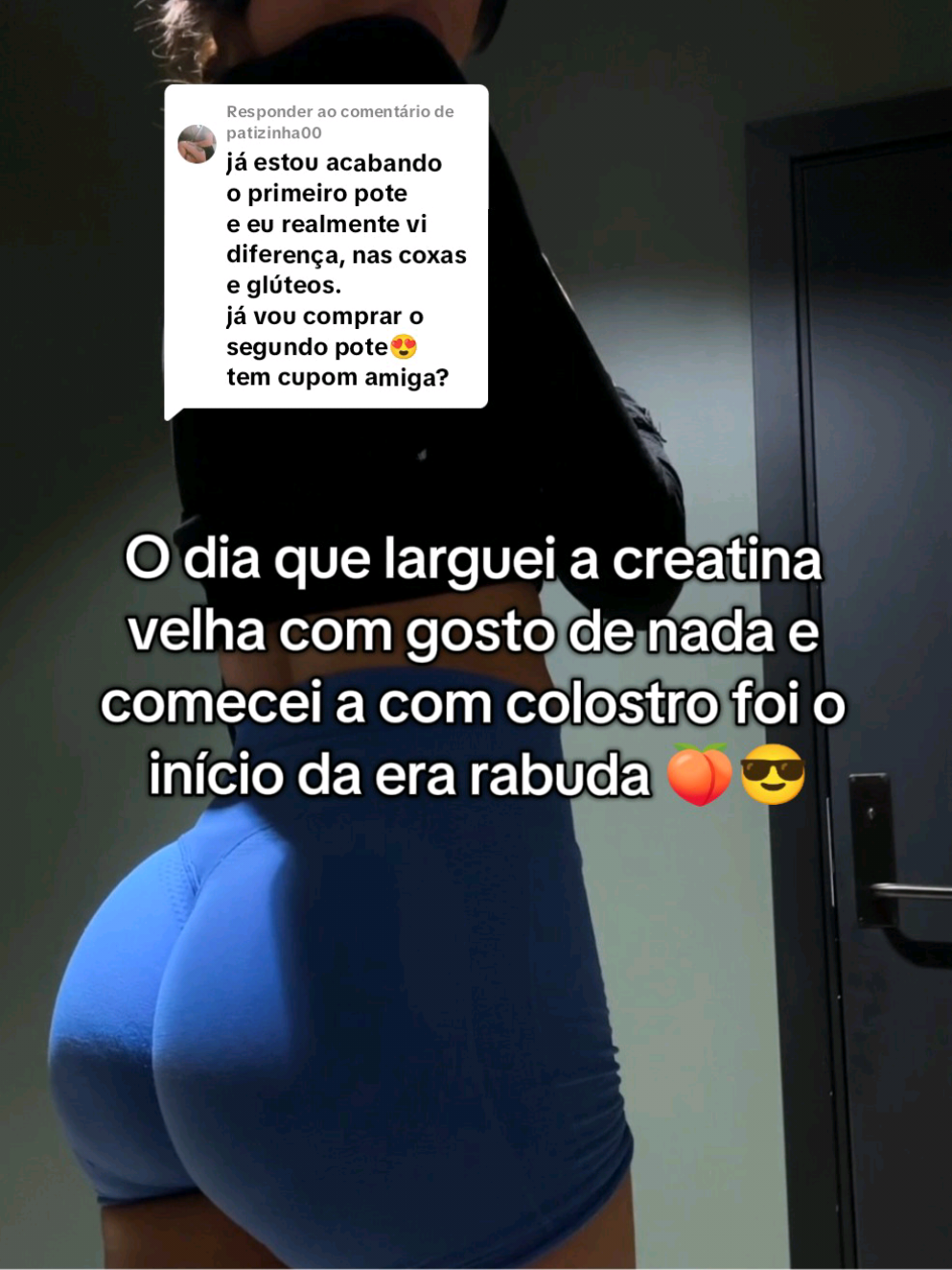 A responder a @patizinha00 #colostrobovino #academia #creatina #treinofeminino #musculação 