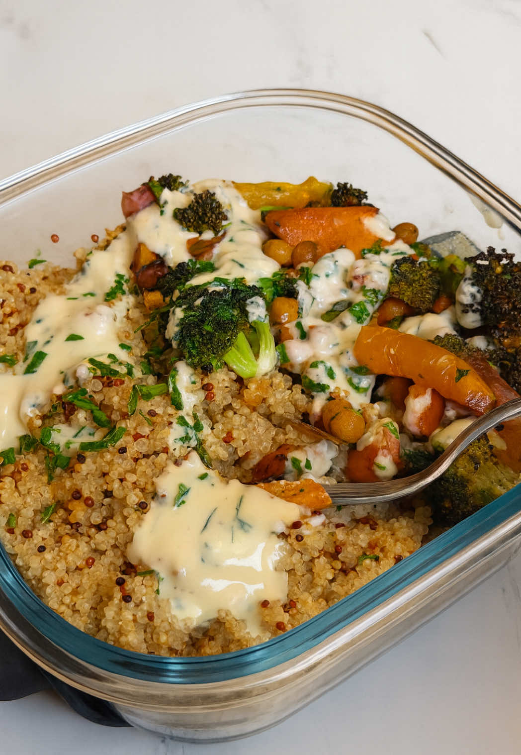 Anzeige | Vegan Meal Prep: Roasted Vegetables @Ninja.Deutschland  @Ninja Kitchen #NinjaCrispi #Crispi