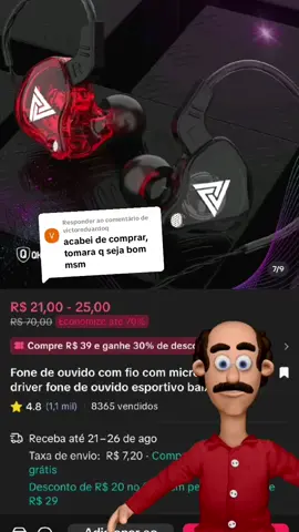 Respondendo a @victoreduardoq  Esse fone tá fazendo muito sucesso, mano! Pega logo o teu na promoção! #gameplay #fonedeouvido #fone #jogar #ouvirmusica 