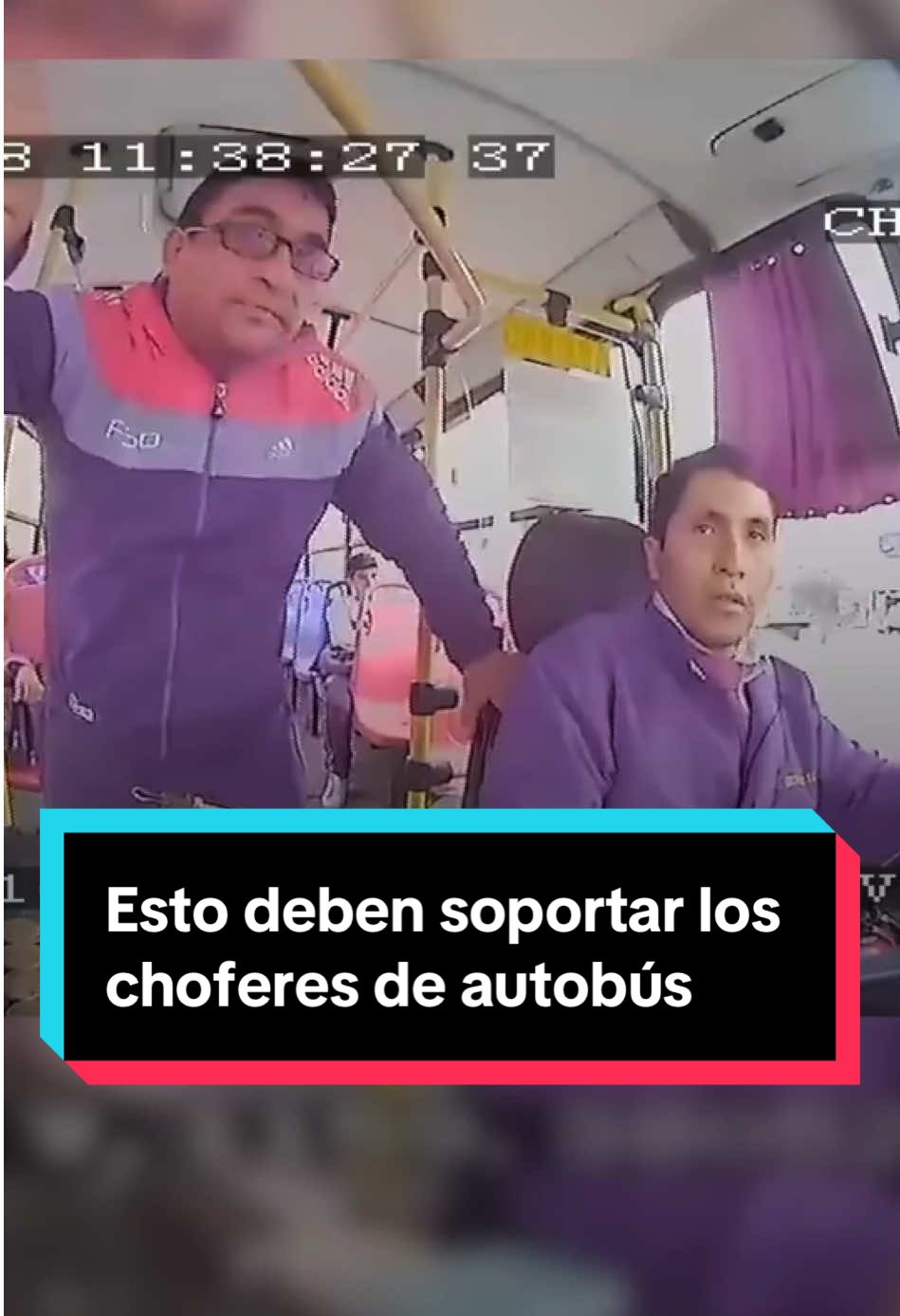 Esto deben soportar los #choferes de autobús 😓 #autobus #vida #anecdota #entretenews