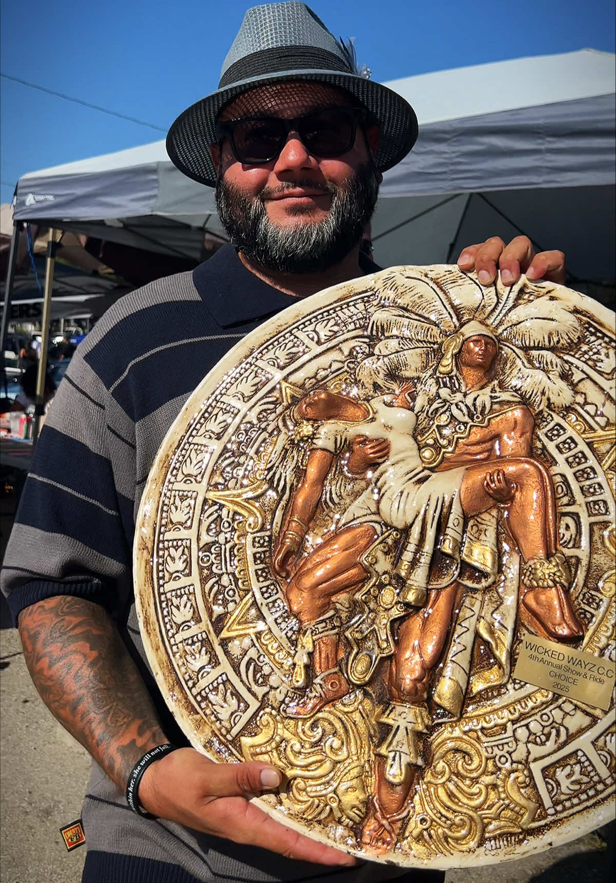 🏆🏆💯🔥🏆🏆 Momma we took another one Home! Top Convertible!! For my 1937 Ford Phaeton Ragtop! 😎🙏🏼 Shoutout to Wickedwayzcc for an amazing turnout yesterday at the Car show in Pomona! Thank you for this Award it’s always an Honor and greatly appreciated🙏🏼😎💯🔥 #tiktok #fyp #tiktokviral #reels #viral 