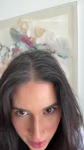 Silver hair update! #silverhair #silverhairtransition #goinggrey #greyhair #grayhair 