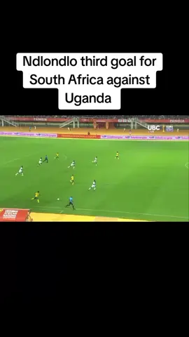 Ndlondlo third goal for South Africa against Uganda Cranes #CHAN2024 #southafricatiktok #uganda #footballtiktok #fyp 