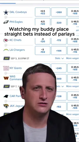 Wait you don’t have to only place parlays? 🤨 #timrobinson #nfl #nflmemes #sportsbetting #parlays 