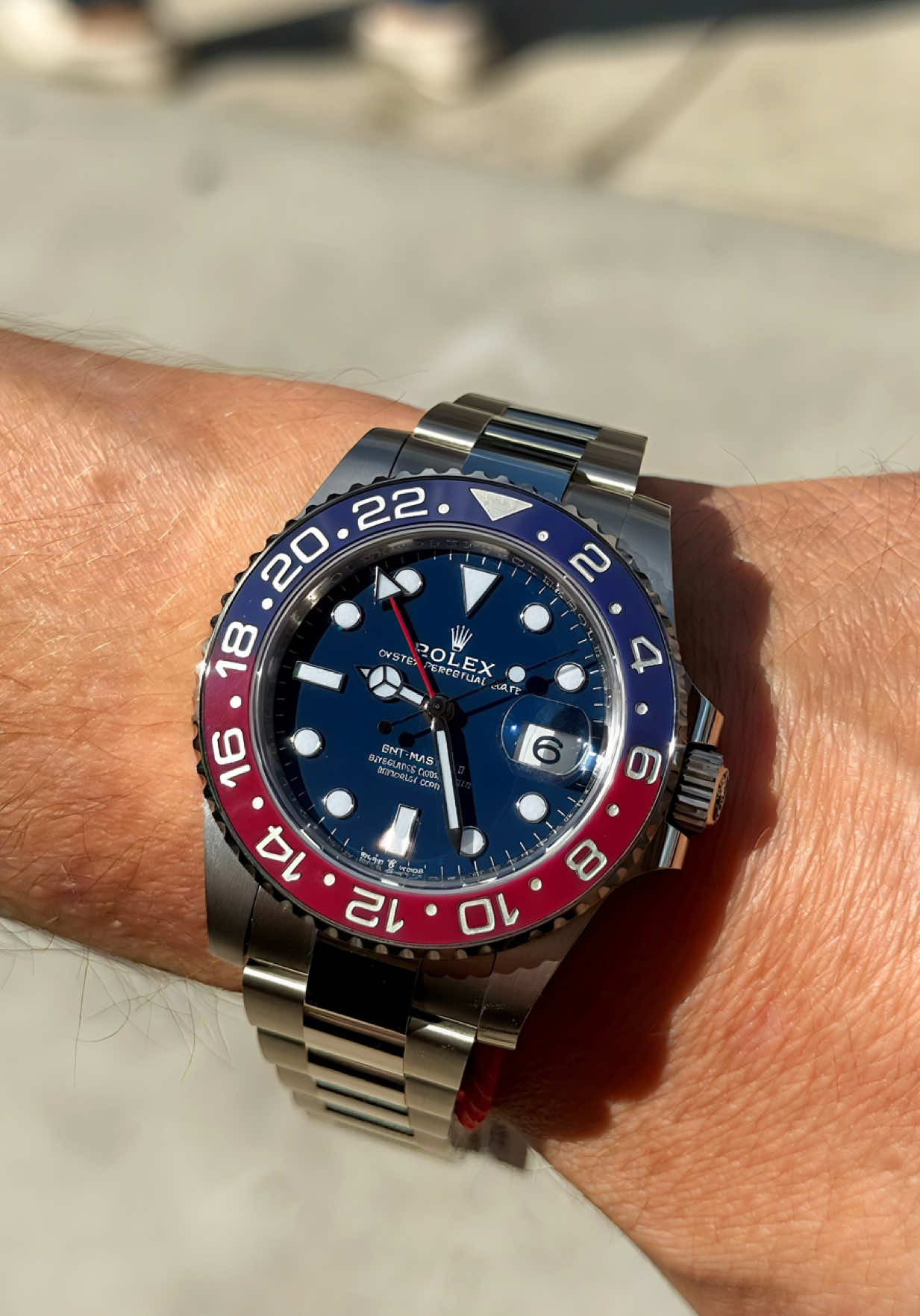 2025 Rolex GMT-Master II White Gold Blue Dial 💙💸❤️ #rolex #pepsi #menswatch #philadelphia #fyp 