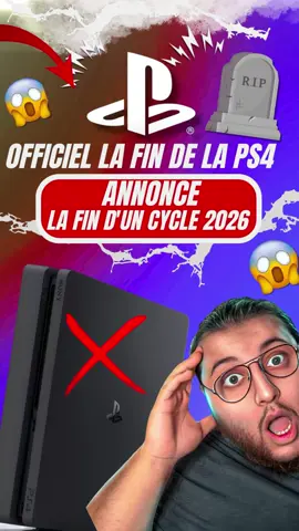 😨La fin de la PS4 annoncé les joueurs PlayStation vont être attristé d’apprendre la fin de la PlayStation 4 après 12 ans d’activité Sony à annoncé, officiellement ne plus vouloir sortir de jeux PSPlus à partir de 2026 ça ne s’arrête pas là les éditeurs veulent se concentrer sur la PS5 ne plus sortir de jeux sur PS4 #PlayStation  #PS4 #jeuxvideo  #console #gaming  