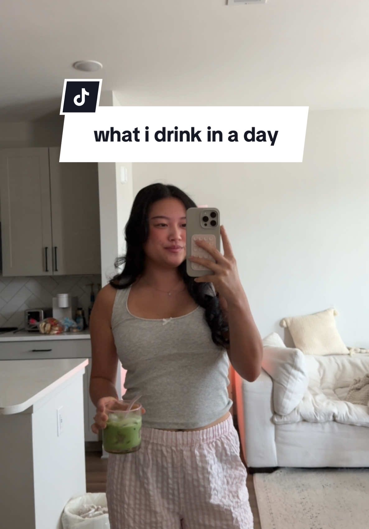 this is your reminder to stay hydrated 😅  #beveragegirlies #whatidrinkinaday #matcha #greenthaitea #olipop #crispapple #drinktok #asmr #foryoupage #fypシ @IppodoTea.com (USA & CA) @OLIPOP 