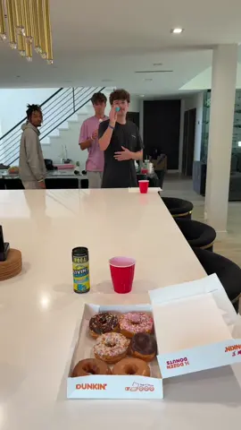 Make it, take it 🍩 @Carson Genal @Connor Genal @Korie Mckennedy #drinknoca 