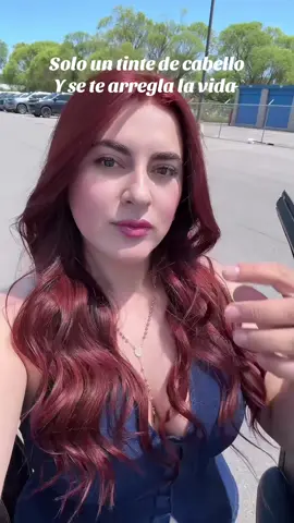 Solo un tinte de cabello y se te arregla la vida #cobriza🧡🧡 #rojo #pelo #cabello #cabellocobrizo 