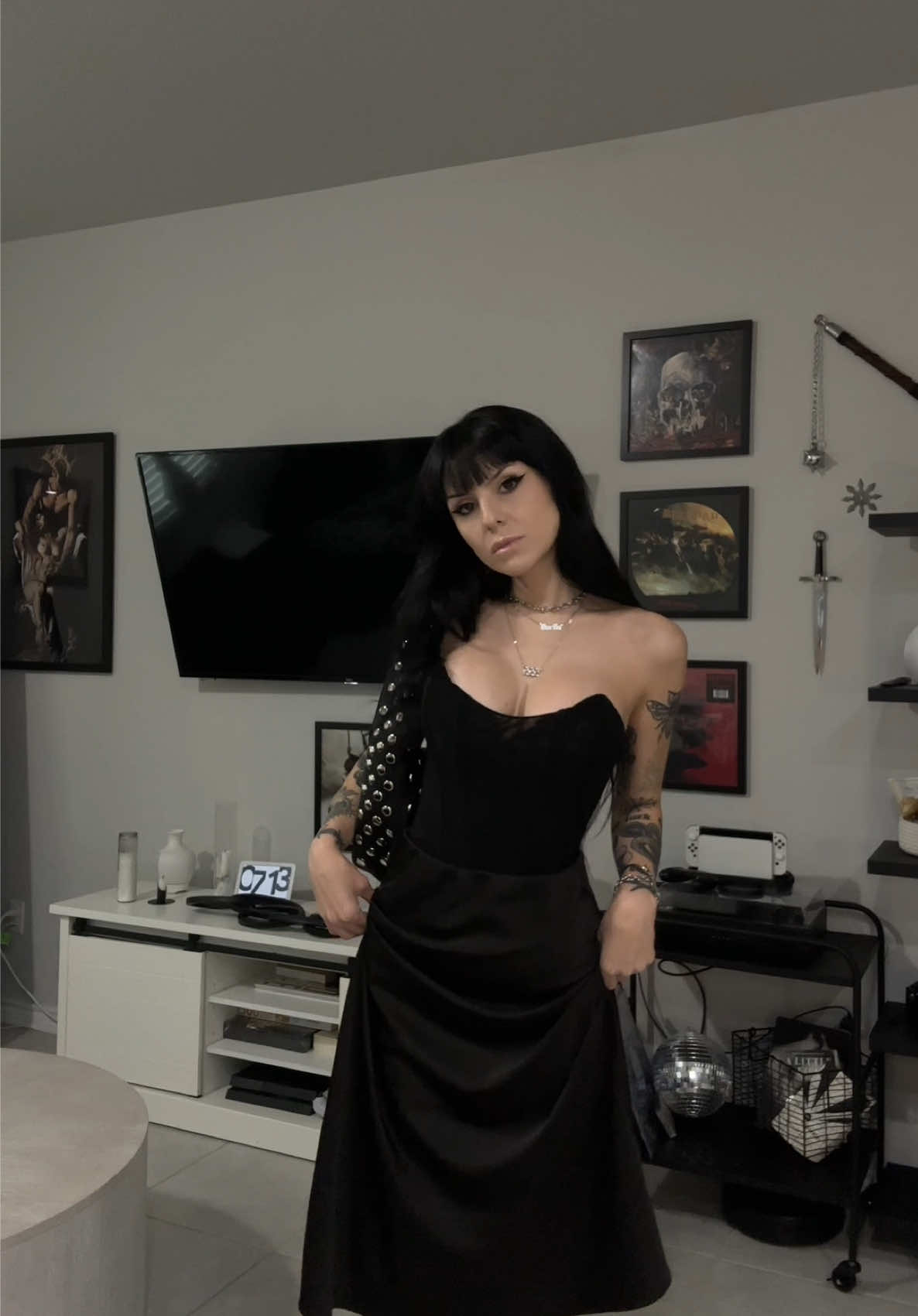 i miiiiiight have this song on repeat on the drive to girls night #alternative #altgirl #alttiktok #tattoos #altoutfits 