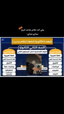 يعني كده خلاص هناخد تاريخ يمراري يمراري:         .  .  #تانيه_ثانوي2026 #تانيه_ثانوي #التاريخ #ثانوي #ثانويه_عامه 