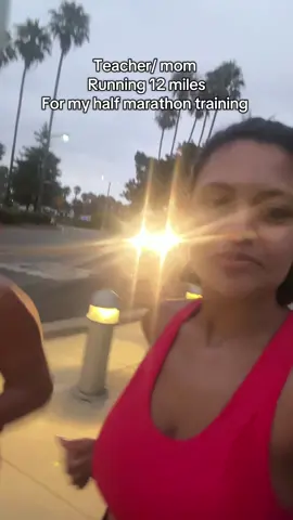 I was worried I would have to stand all day and teach my students and be sore but I feel good 🤩 so excited for the Long Beach half marathon 🤩❤️🤩❤️ @Toobee07 I have the best running partner! #longbeachhalfmarathon #teacherrunner #momrunner #teachertraining #teachersoftiktok 