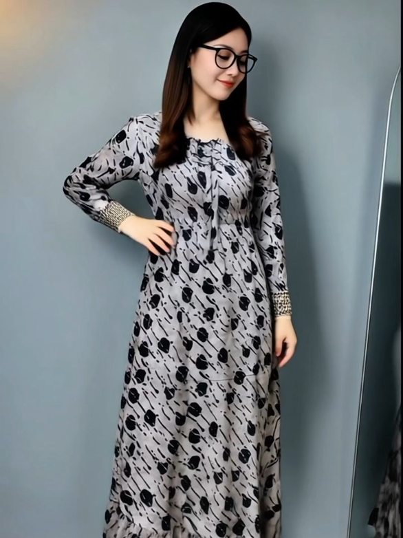 gamis cantik dress wanita bahan rayon 🥰🥰 #gamis #dress 