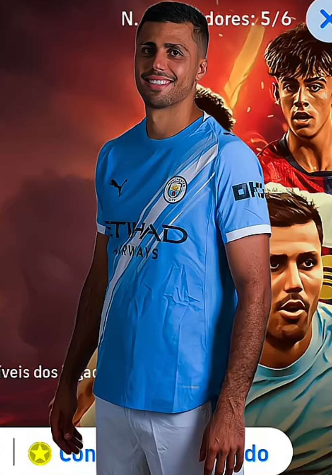 Ficha bugada do novo Rodri 🔥 #efootball #fouryou #konami #fyp 