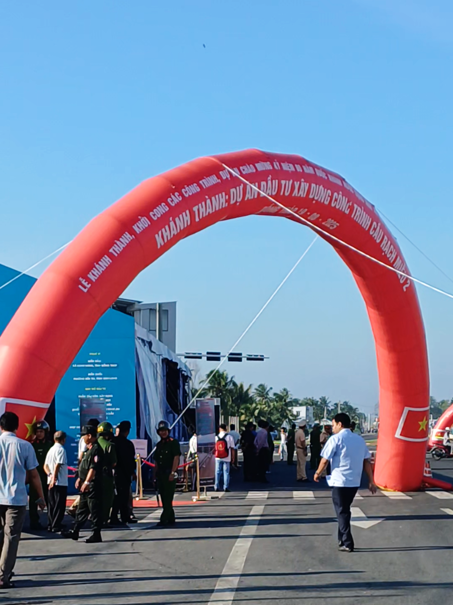 Đã sẵn sàng cho lễ thông xe cầu Rạch Miễu 2 #caurachmieu2 #cầurạchmiễu2 #tiengiang #bếntre #đường 