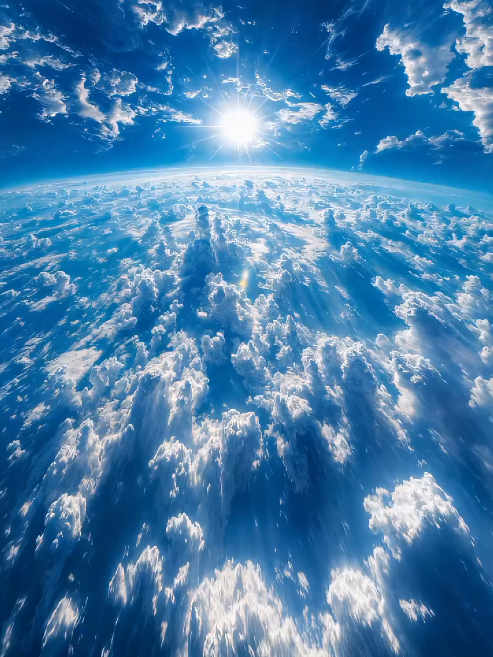 Heaven painted in shades of blue 💙☀️ (Download More live wallpaper un Bio) Art By @ree.aicreator  upscale by Livewallpaper77 #livewallpaper #aestheticvibes #cosmicenergy #cloudscape #fyp 