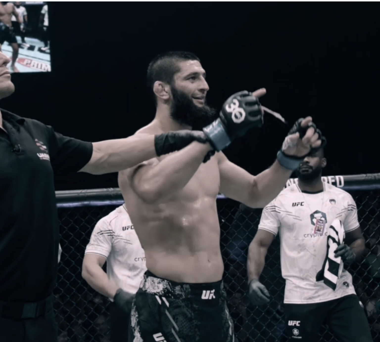 Don’t see anyone beating him in the next few years #khamzatchimaev #ufc319 #UFC #edit #fyp 