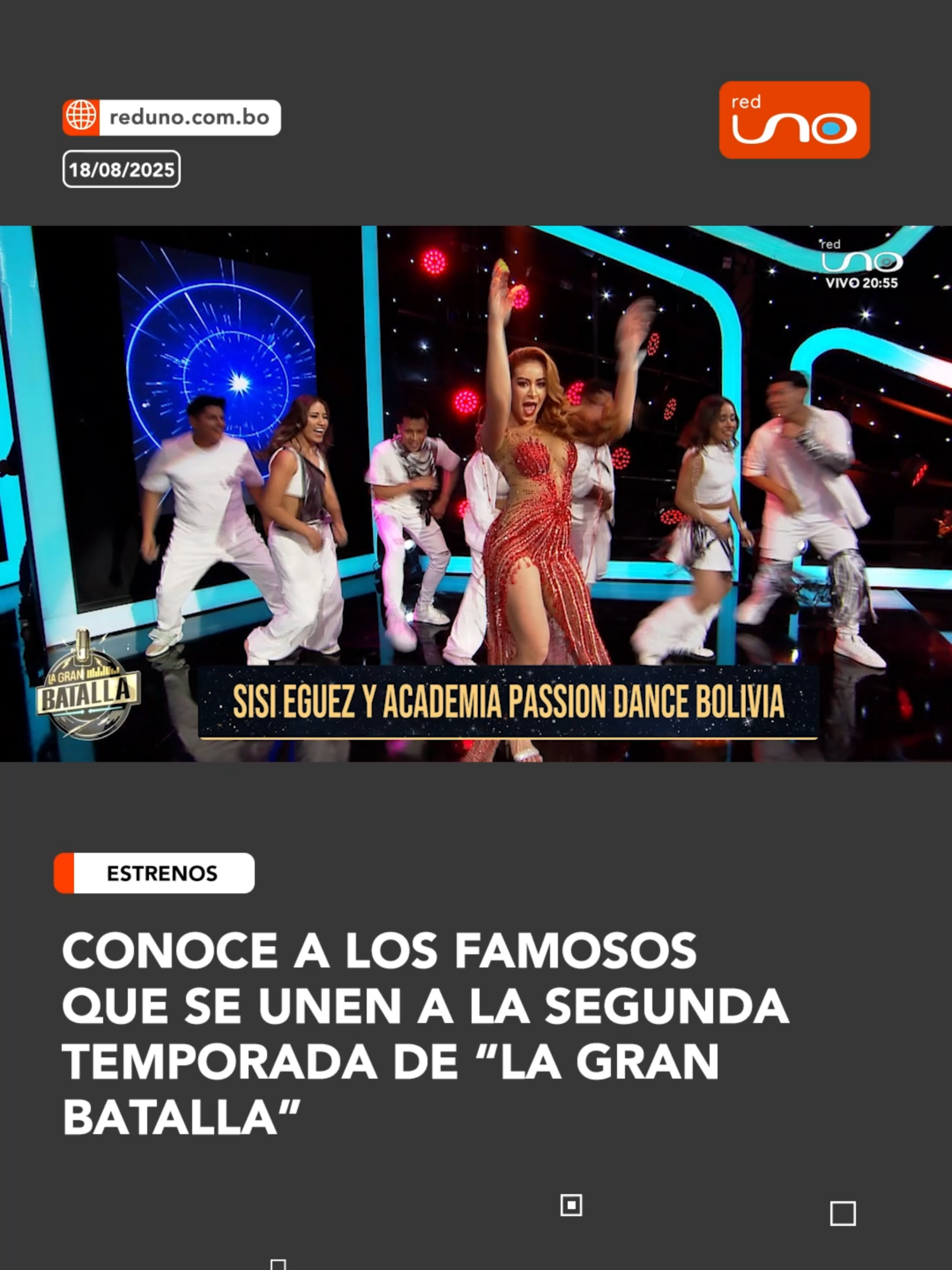 #LaGranBatalla I Ellos son los famosos que se unen a la segunda temporada de La Gran Batalla 💥🔥 ¿Estás listo para verlos en acción? 👀 Conócelos y apoya a tu favorito desde ya. ▶️ Más información en www.reduno.com.bo #RedUno #RedUnoDigital #Notivisión #Bolivia