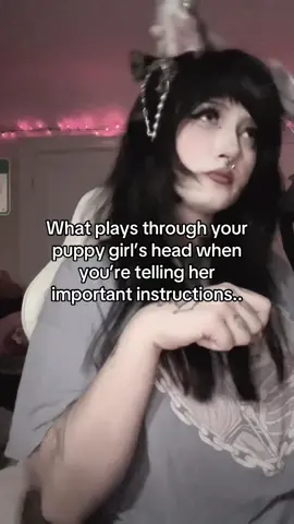 Just a big dummy honestly #petgirl #puppygirl #kemonomimi 