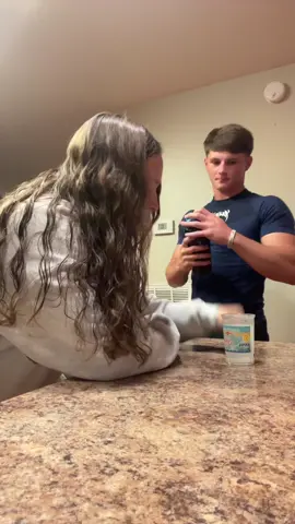 this was landon’s idea and i actually hate chocolate milk #fyp @Landon Guest 