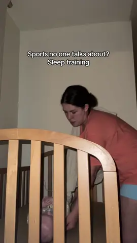 Every night feels like an Olympic sport tbh #newmom #parent #sleeptraining #funny #jokes 