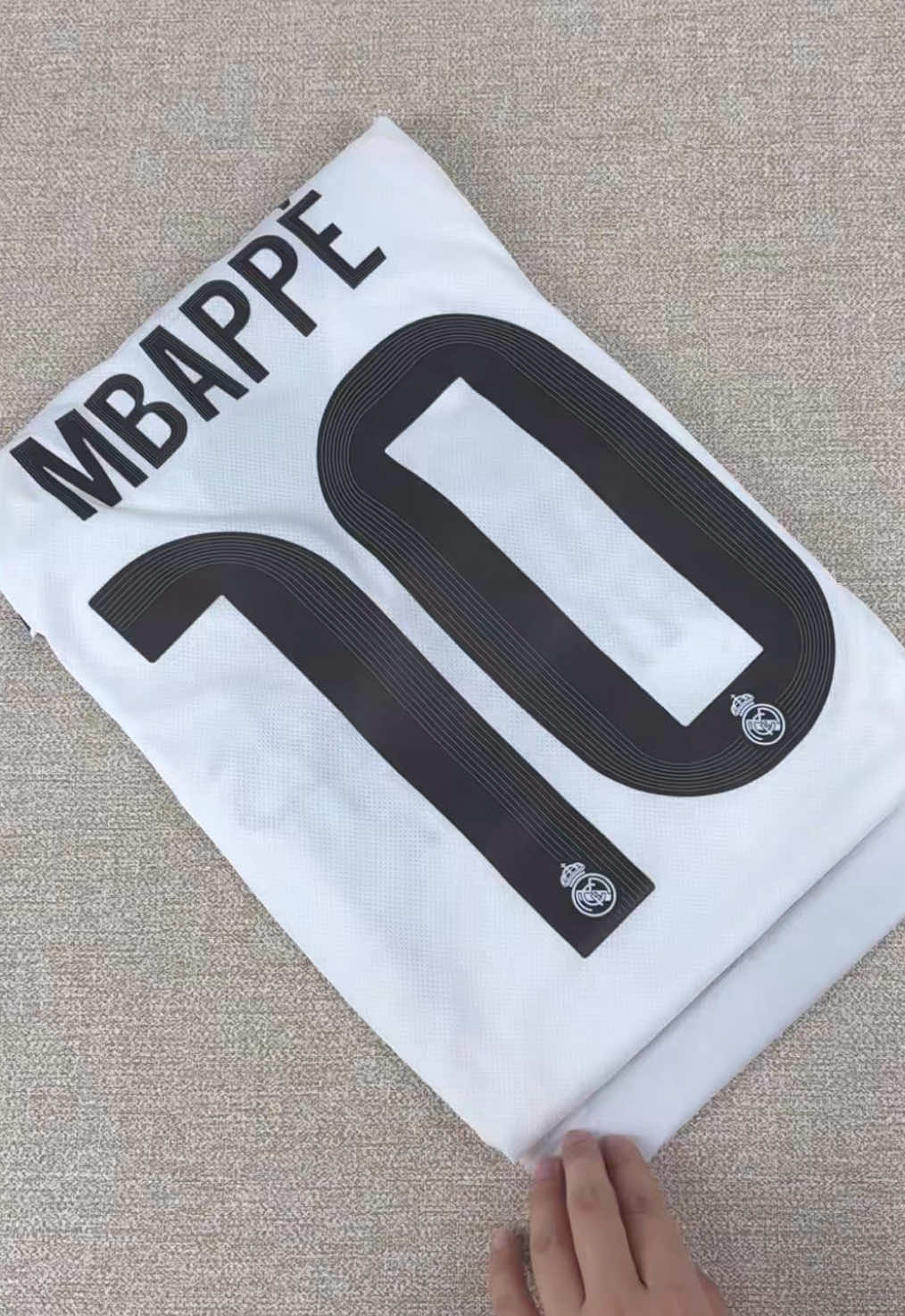 Mbappé No. 10 Real Madrid 2025-2026 home new football jersey. Is this your favorite jersey?#fyp #Mbappe #Realmadrid #newjersey #footballjersey 