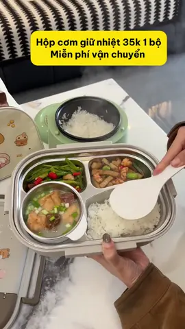 Hộp cơm giữ nhiệt cao cấp tiện lợi quá #xuhuong #xuhuongtiktok #dogiadung #dotienich 