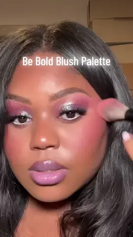 Try using two blushes for a super seamless look 😍 #fyp #blushhack #pinkblush #blushpalette 