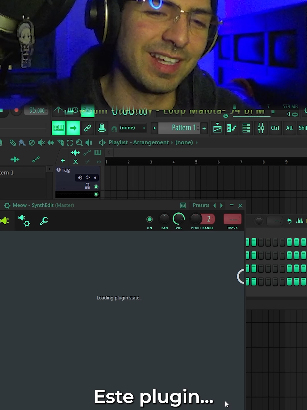 😺Un gato me ayuda a hacer una canción✨🫂 #reggaetonchileno #chile #flstudio #flstudio25