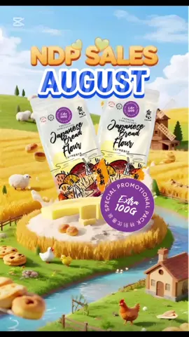🎉🇸🇬 Singapore turns 60! We’re celebrating with a Tanoshi National Day Deal 🎂✨ get it now from KHC Trading or @Lifewinners Organic  🍞 Get EXTRA 100g on every pack of premium Japanese Bread flour and General Purpose Flour  #singaporenationalday #tanoshiflour #bakingwithlove #TanoshiFlour #ndp2025 #sg60 #sgndp #BakingWithLove #flour #fyp 