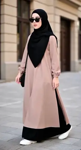 long blouse muslimah simple elegant #blousemuslimah #blouseelegant #bajumuslimah #muslimahfashion 