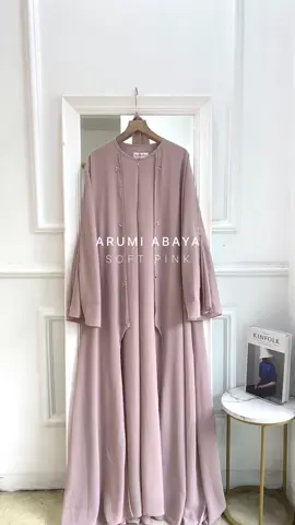 DETAIL ARUMI ABAYA SOFT PINK! ✨💖 #fyp #dress #abaya 