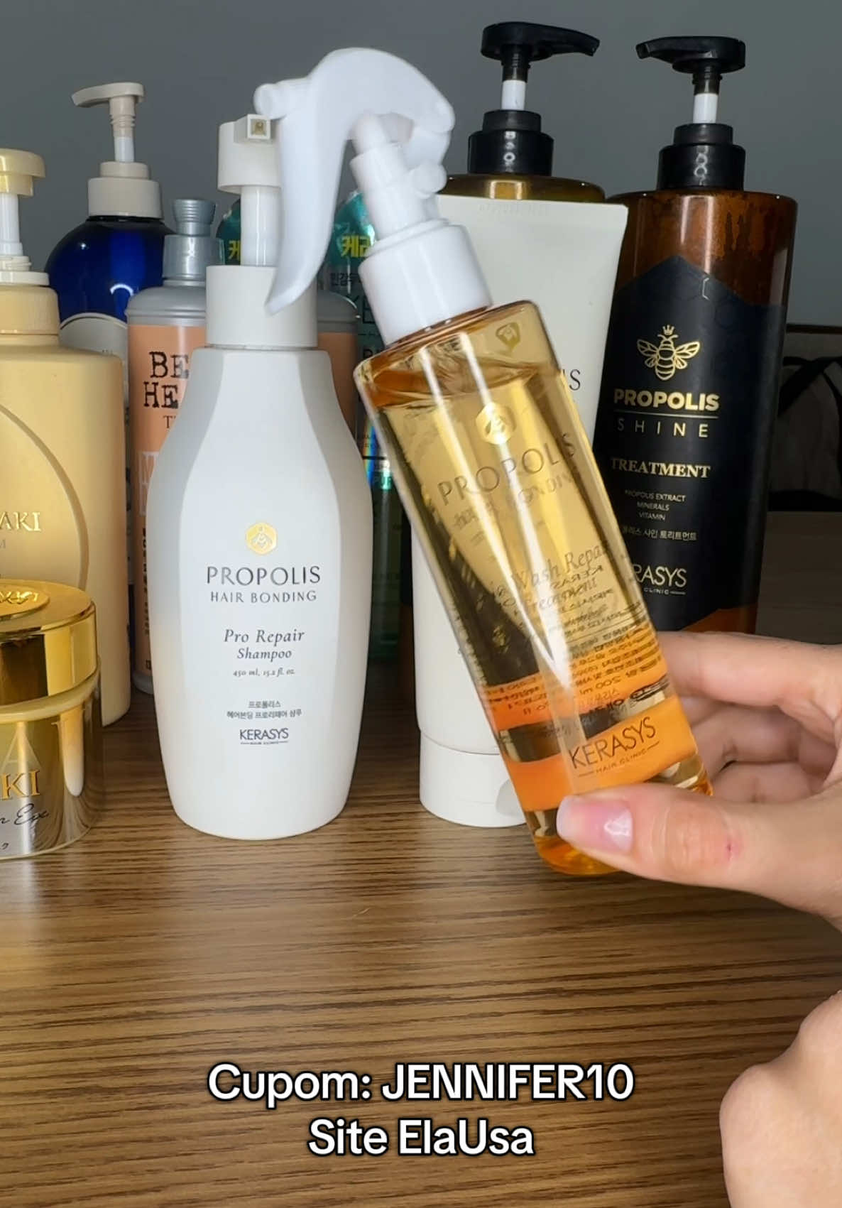 Respondendo a @rose.cuidandodocabelo indicação de produtos para cabelos danificados  por química, danos térmicos ou externos, cabelos porosos e fragilizados 🤌🏻  #kerasyspropolis #propolishairbonding #miseenscene #tsubaki #cabelosaudavel 