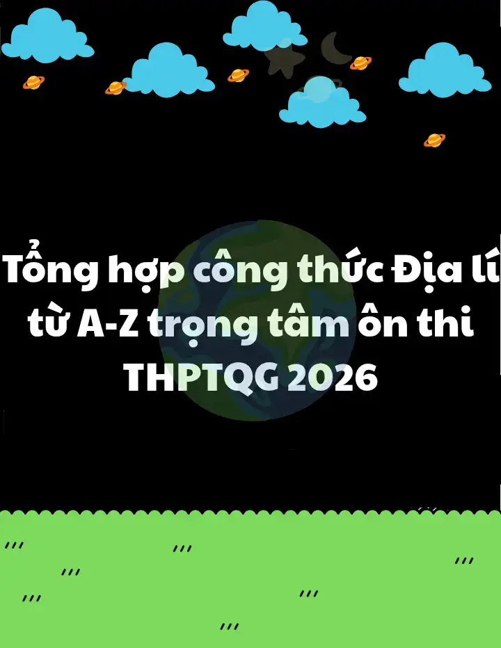 Tổng hợp công thức tính toán Địa lí từ A-Z trọng tâm ôn thi tốt nghiệp thpt, phải thật sự lưu ý nhé #hoctap📚 #tailieuhoctap #diali #hoccungtiktok #thpt 
