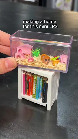 making a mini littlest pet shop home for this tiny @minibrands monkey LPS 🙈 @Littlest Pet Shop  #littlestpetshop #mini #minibrands #miniverseremix #lps