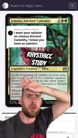 Replying to @mitteld Jenova Ancient Calamity #mtg #mtgcommander #mtgcommunity #magicthegathering 