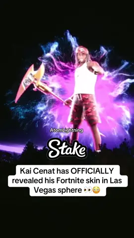 Kai Cenat has OFFICIALLY revealed his Fortnite skin in Las Vegas sphere 👀😳 #kaicenat #fortnite @Kai Cenat 