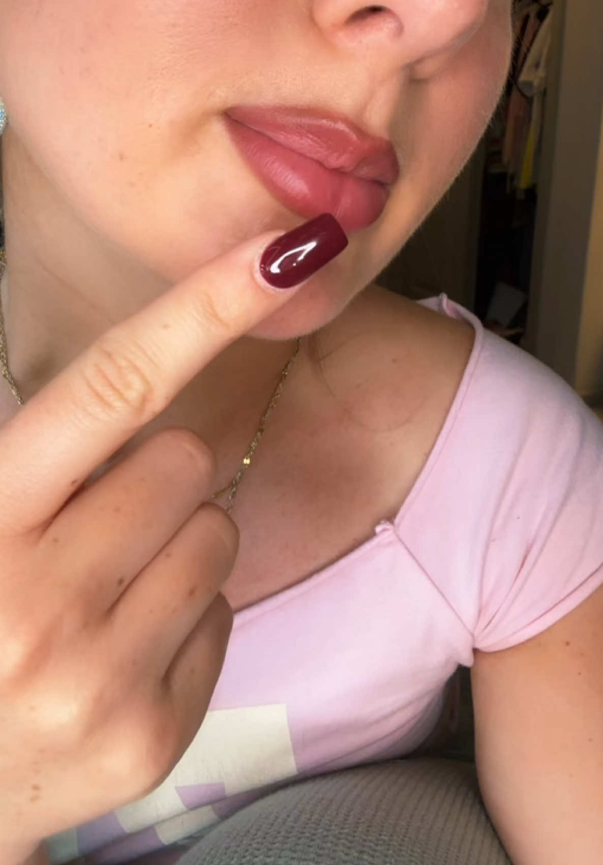 I’m wearing shade lovely but charming is definitely my favorite shade #wonderskin #lipstain #lipstainviral #lipcombo #lipcombotutorial 