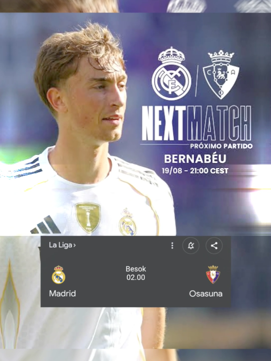 Prediksi REAL MADRID Vs OSASUNA Mads?  20 Agustus 02:00 . . . . #realmadrid #madridista #osasuna #fikkzy15 #laliga 