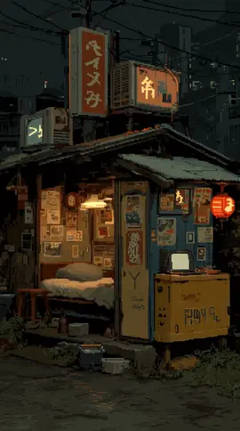 cozy pixel corner  #animatedbackground #lofi #pixelart #pixel8 #cafe 