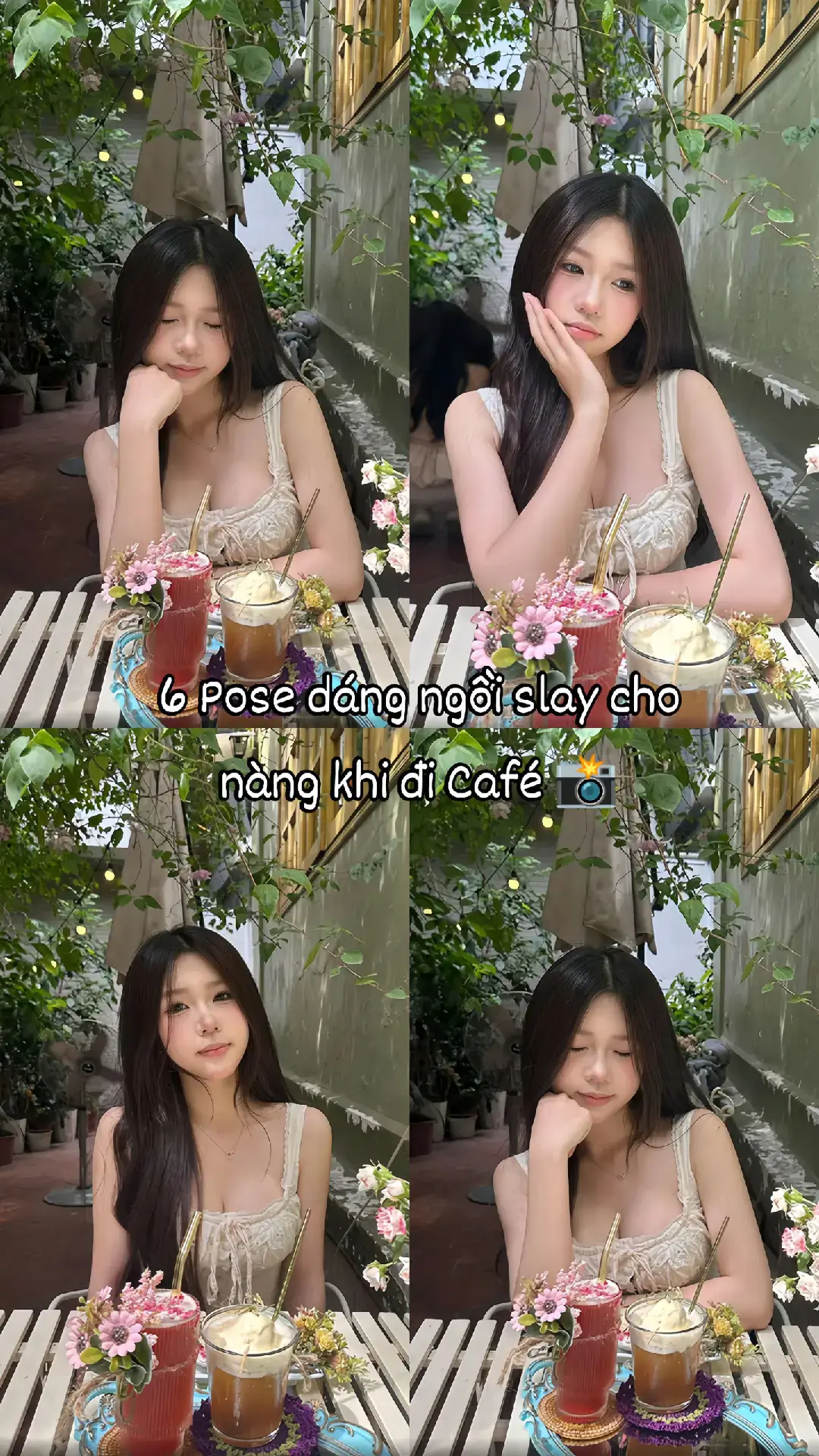 6 Pose dáng slay cho nàng đi Café  #uocduoclenxuhuong #xuhuong #foryou #tipchupanh #outfit 