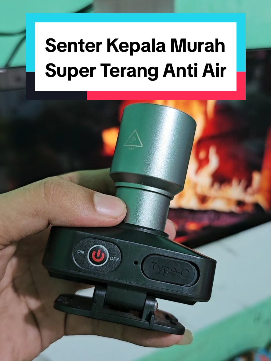 senter kepala aoki 60 W super terang bisa zoom 300 meter #senterkepala #senterled #sentersuperterang 