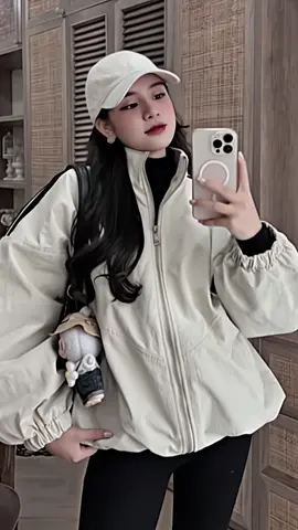 Áo Khoác Phao Nữ 3 Sọc Thể Thao Trám Trần Bông Rút Dây Dày Dặn #aokhoacnu #aokhoacphao #thoitrangnu #xuhuong 