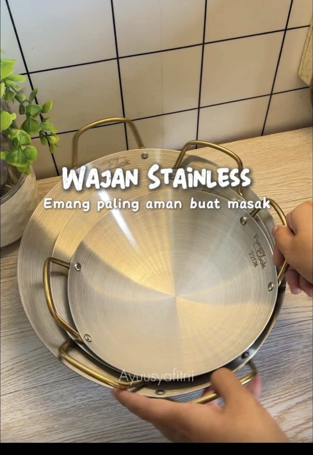 Seneng bgt punya wajan ini,gak takut cat ngelupas kalau lagi masak #wajan #wajanstainless #wajanstainlessteel #wajanantilengket 