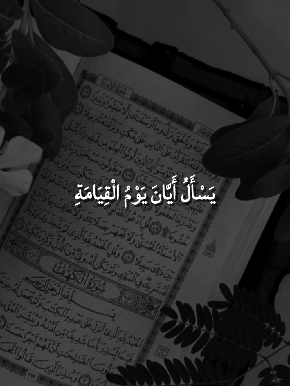 يَسْأَلُ أَيَّانَ يَوْمُ الْقِيَامَةِ( ٦)فَإِذَا بَرِقَ الْبَصَرُ( ٦)وَخَسَفَ الْقَمَرُ( ٨)وَجُمِعَ الشَّمْسُ وَالْقَمَرُ( ٩)يَقُولُ الْإِنسَانُ يَوْمَئِذٍ أَيْنَ الْمَفَرُّ( ١٠) #يسأل_أيان_يوم_القيامة #فإذا_برق_البصر_وخسف_القمر #وجمع_الشمس_و_القمر #سورة_القيامة #القران_الكريم_راحه_نفسية😍🕋 