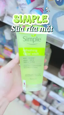 Sữa Rửa Mặt Simple lành tính và hiệu quả cho mọi loại da 150ml #simple #mypham #chămsócda #suaruamat 