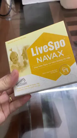 Nhỏ mũi, họng cho trẻ em giúp giảm nghẹt mũi, viêm mũi LiveSpo Navax sơ sinh - Hộp 5 ống x 5ml   ##livesponavax##viemmuidiung##tresosinh##nghetmuiotresosinh##tiktok##tiktokviral