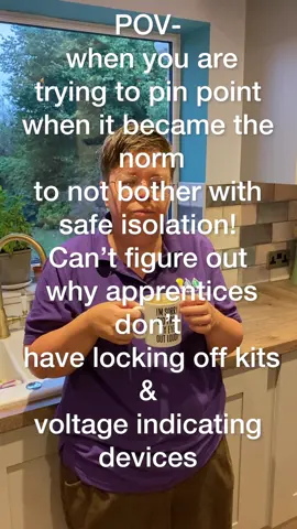 Please tell me you are an electrician with a locking off kit!? I’m getting worried frustrated with all of the apprentices who tell me they have to borrow the o to one the company has! #electrician #electriciansoftiktok #womeninconstruction #electricalapprentice #safetyfirst 