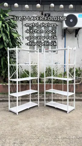 FOLDING Heavy duty storage rack / kitchen rack / metal shelves organizer #metalshelves #KitchenHacks #kitchenrack #metalshelves #organizer 
