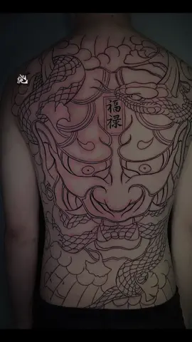 Khung full lưng mặt quỷ #MinhNguyentattoo #xuhuong #xamhinhgocong 